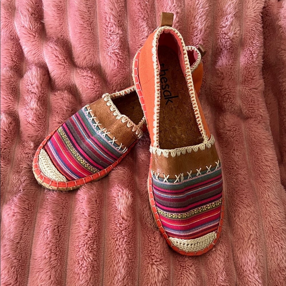 🆕🌈 New Handcrafted Multicolor Slip-On Espadrilles — Women